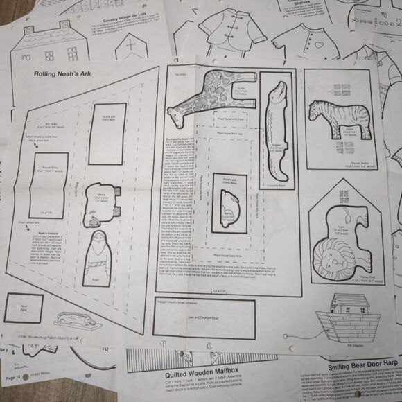 Lot of 20 Wood Craft Patterns Woodworking Pattern Club VTG 1990s - MISC F BONUS - Picture 15 of 16